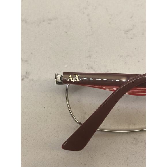 ARMANI EXCHANGE AX228 YPI 135 Red Metal ** FRAMES ONLY ** With Original Case - Picture 6 of 7